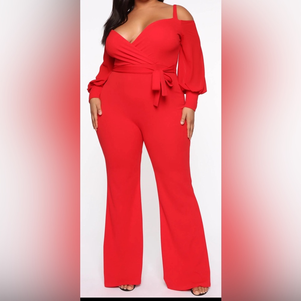 Red jumpsuit